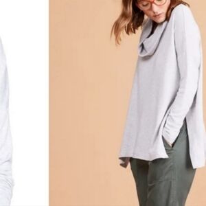 Lou & Grey poncho sweater Women's Size XS gray